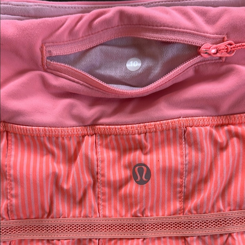 Pink/orange striped pace setter skirt Tall - Picture 7 of 10